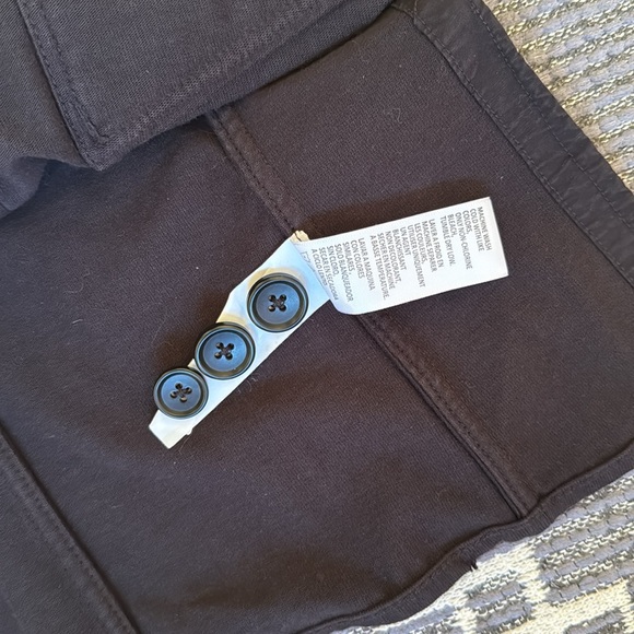 James Perse Shirt Jacket Blazer Utility Pockets Black - Picture 6 of 11